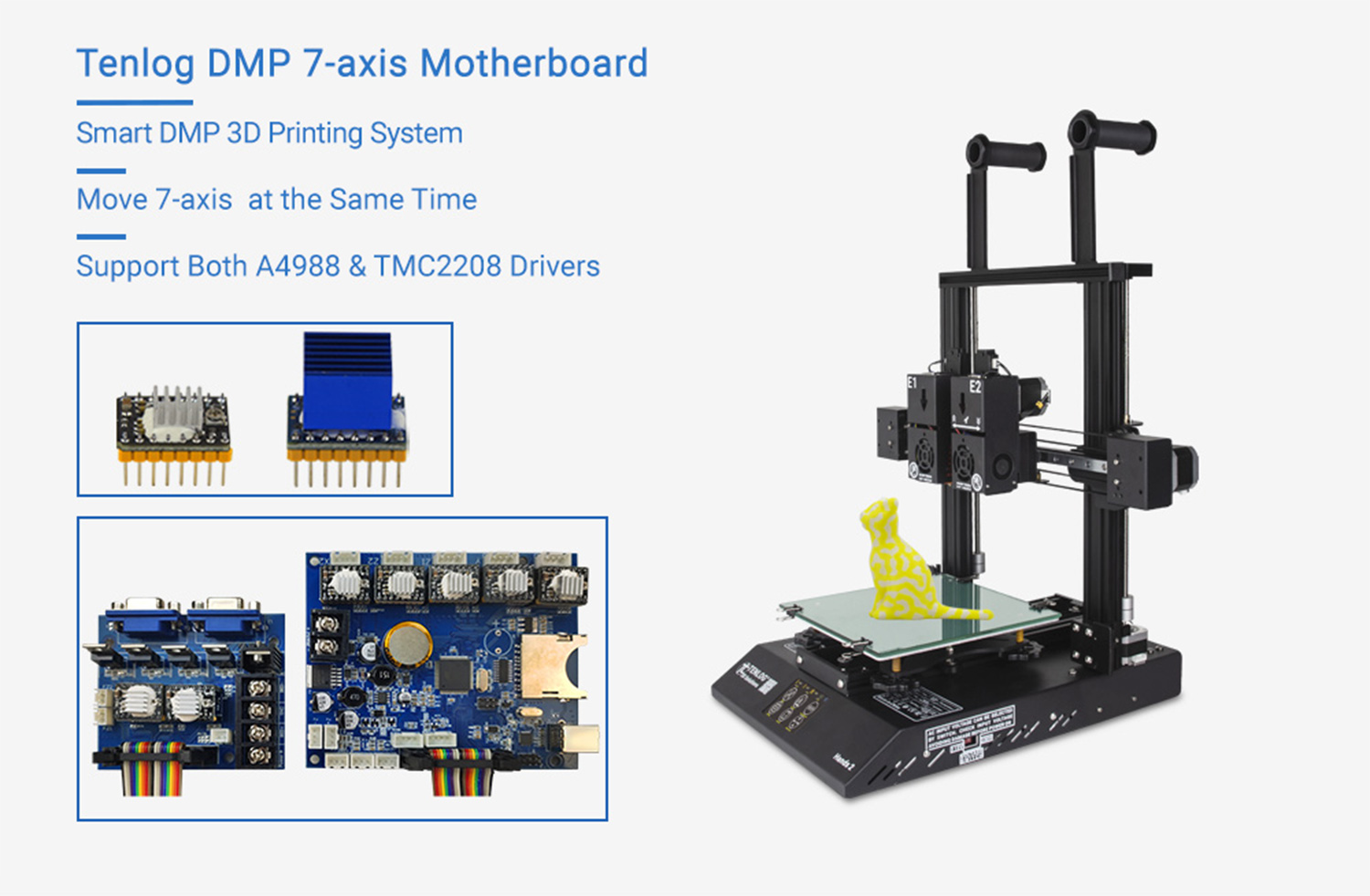 3DPRINTERLLCHands 2 DMP 3D Printer 7-axis Motherboard 3DPRINTERLLCHands 2 DMP 3D Printer 7-axis Motherboard